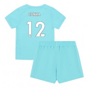 Maillot de foot Wolves Matheus Cunha #12 Troisième enfant 2023-24 Manches Courte (+ pantalon court)